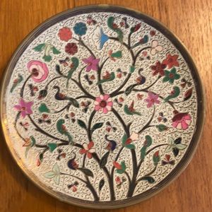 Brass plate with hook on back